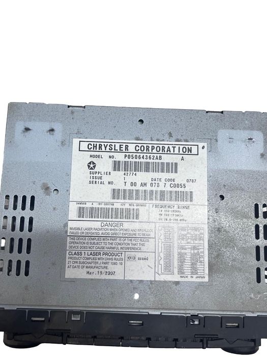 Radio Cd Dodge Caliber 2006 -> P05064362Ab