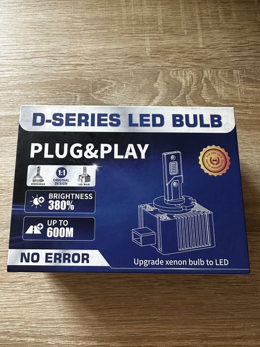 Set 2 Becuri LED D3S Far Auto CANBUS Fara Eroare PLUG & PLAY 90W