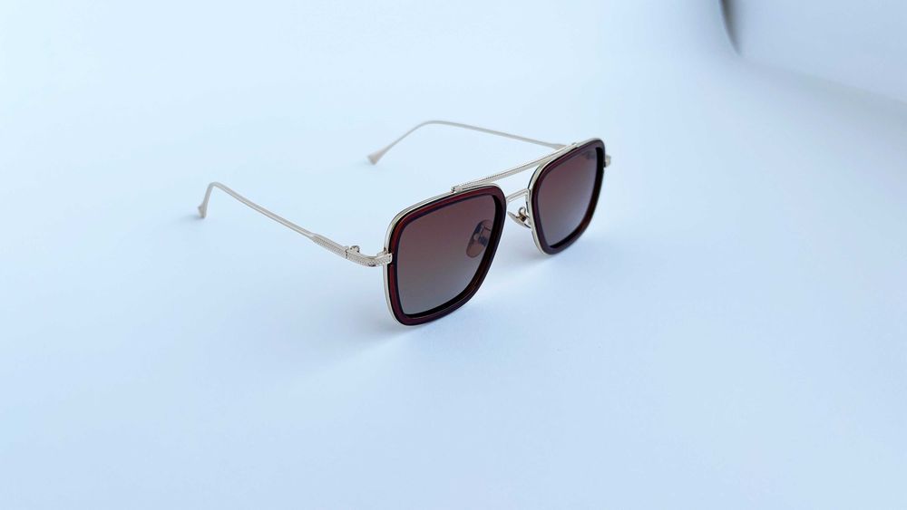 Ochelari de soare Dita Flight Polarizati - Rama aurie Lentile violet