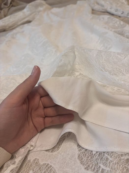 Белое платье Hand Made размер S
