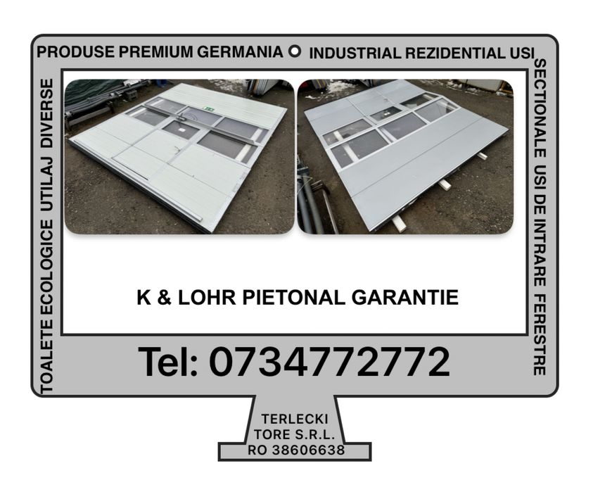 USA SECTIONALA INDUSTRIALA  garaj K & Lohr H 405 x L 338 Garantie