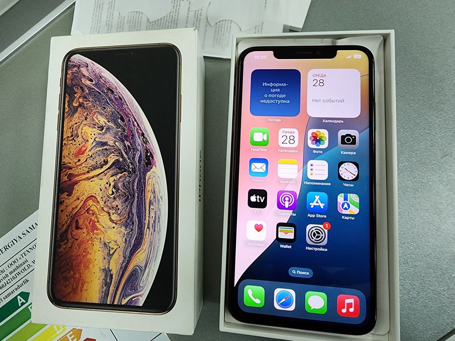 Iphone Xs Max LL/A Gold 64GB Face id true Xammasi ishlidi