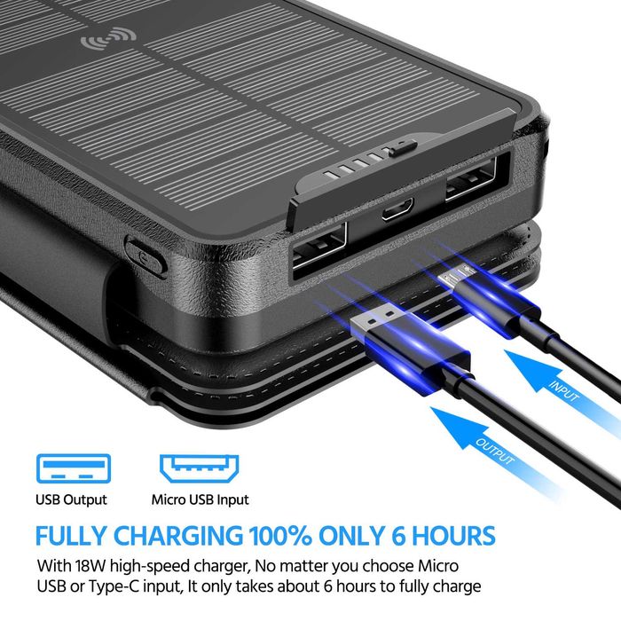 Външна батерия STELS YD-820SW, PowerBank, 26800mAh, Черен