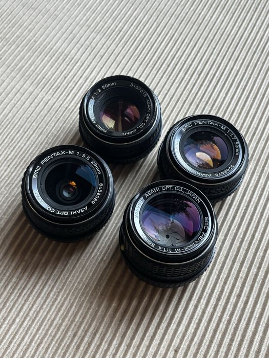 3 Obiective SMC Pentax-M (Montură Pentax K) – Import Japonia