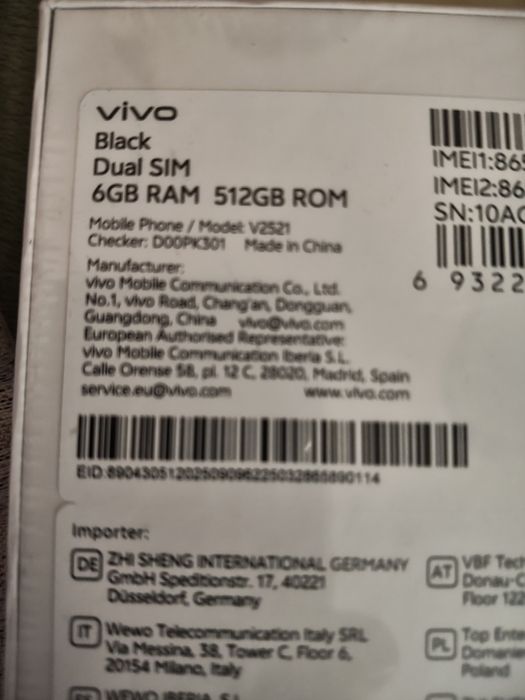 Vând Vivo Y 315G