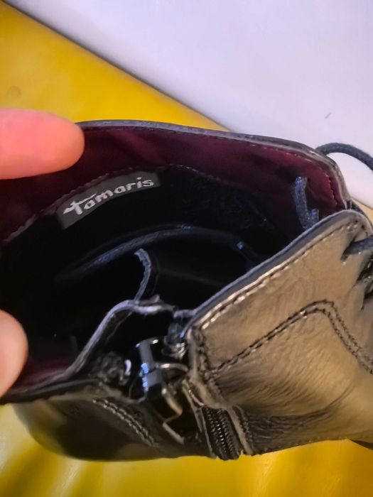 Дамски боти от естествена кожа Tamaris 38