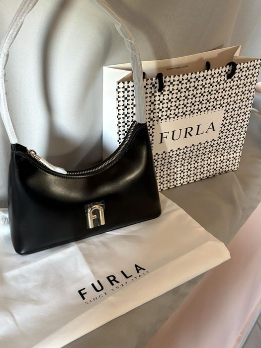 НОВА Чанта Furla, Diamante- Черна