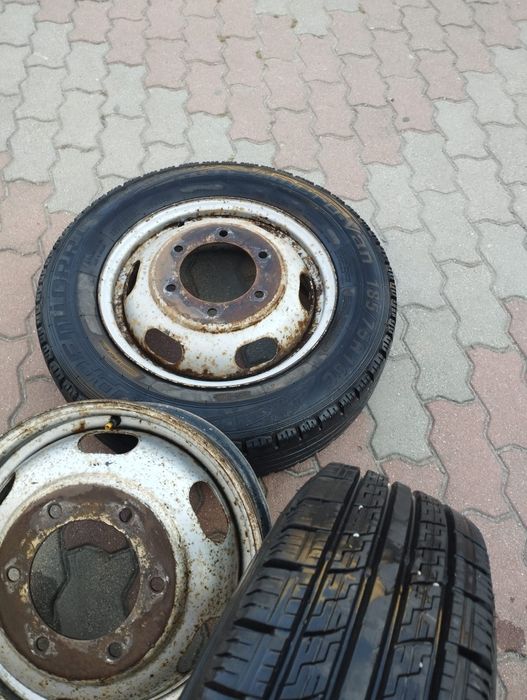 Jante cu cauciucuri Ford transit punte dubla
