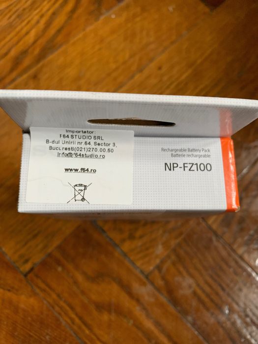 Vand acumulatr Sony NP-FZ100