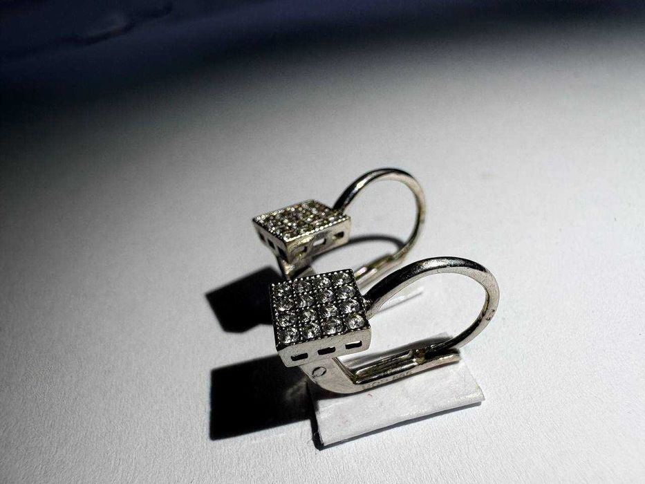 Cercei aur alb (efn) StarAmanet