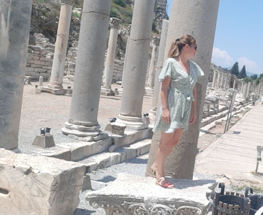 Синьо червена рокля М, Бяла Зара S, Черно бяла,Черна,,Зелена М