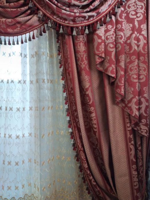 Комплект штор с ламбрекеном