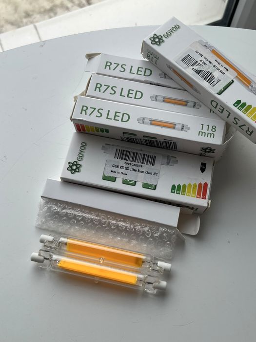Set 2 becuri LED R7s 30W 118mm reglabil 3000lm 3000K Alb cald J118 300W halogen de schimb