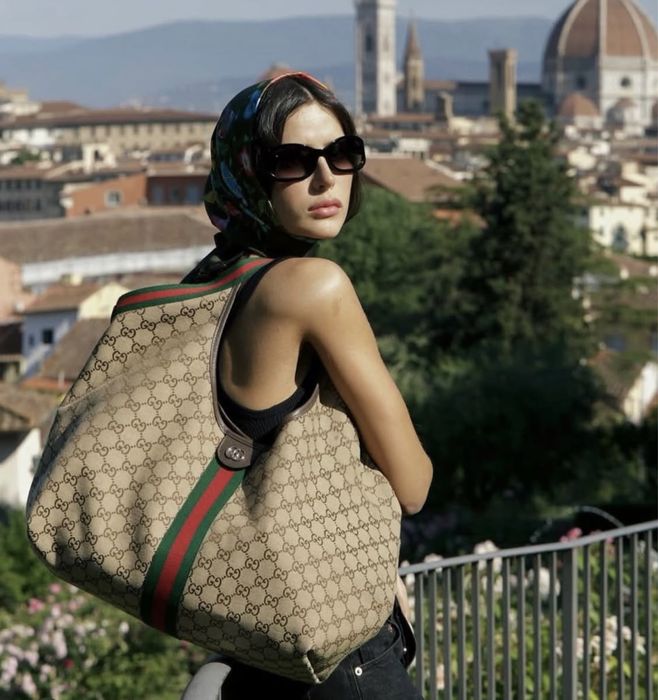 Gucci Giglio large tote bag чанта