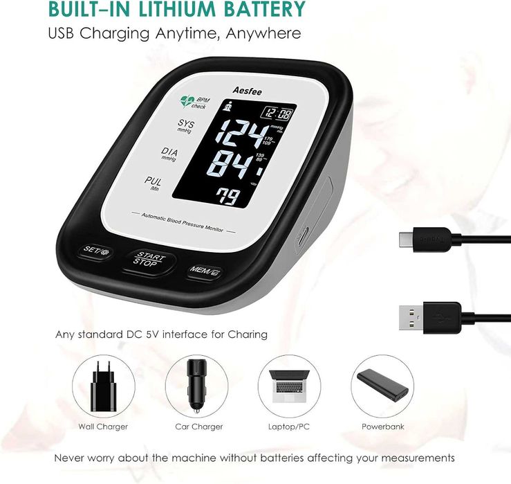Апарат за измерване на кръвно налягане Aesfee AES U171