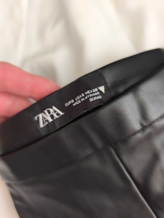 клинове с имитация на кожа zara