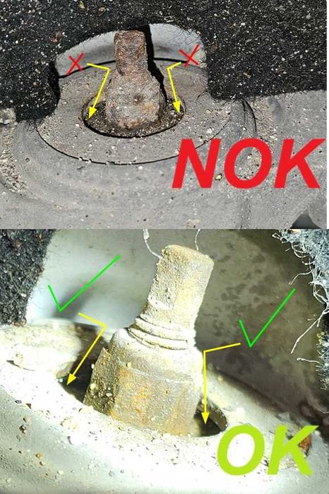 Капачка за гайка на заден амортисьор за Ford