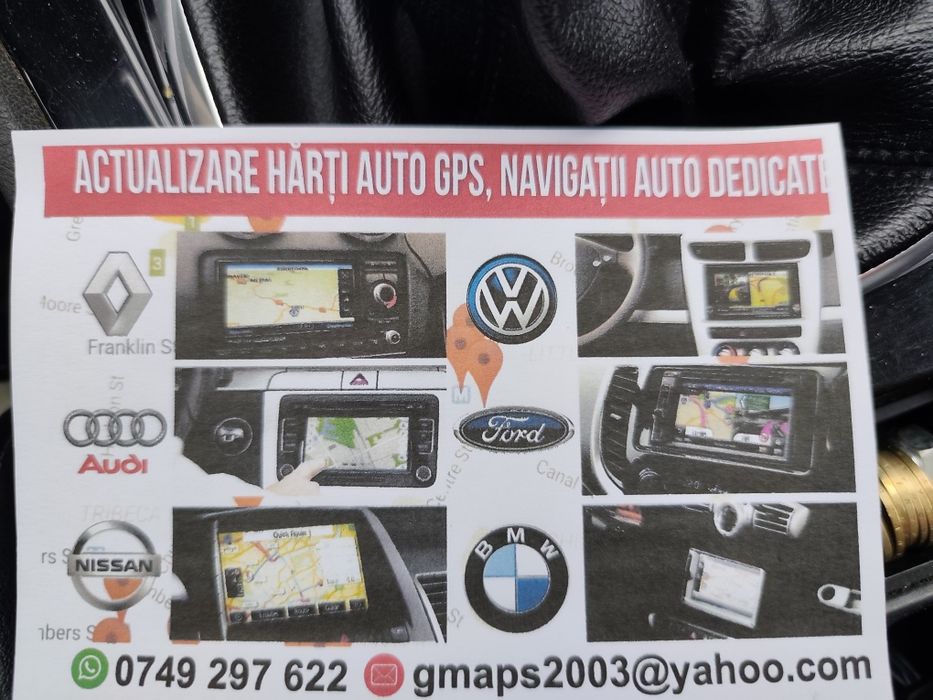USB Harti navigatie GPS Dacia Renault activare ANDROID Auto CarPlay