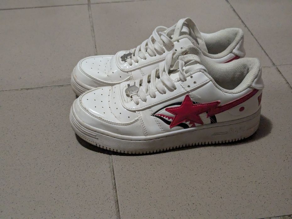 Bape sta low shark white