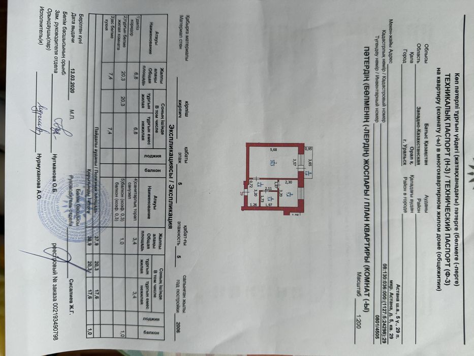 1 комнатная квартира