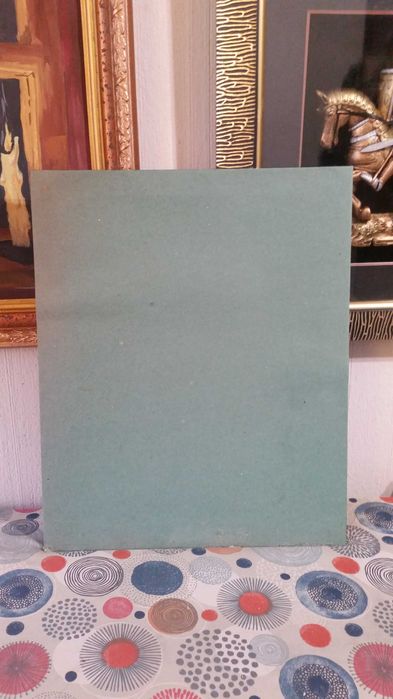 Малка къща в гората. Акварел.Рамката е професионална.