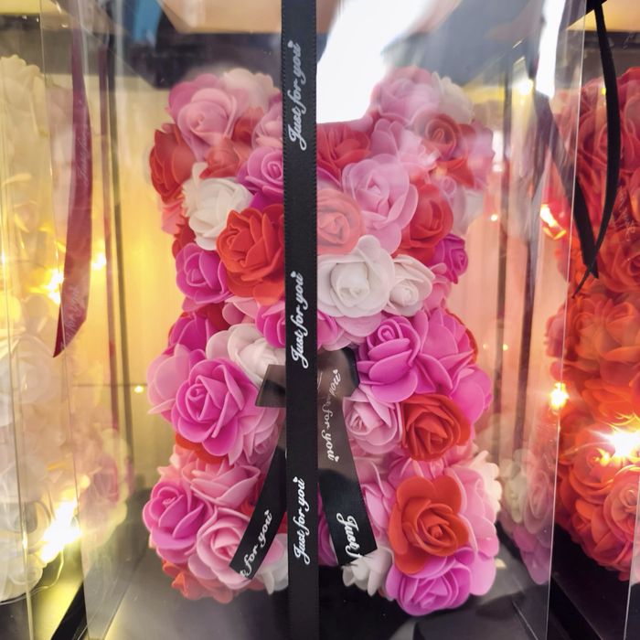 НОВО ТОП МЕЧЕТА С РОЗИ 25см. КУТИЯ и LED осветление / Св. Валентин