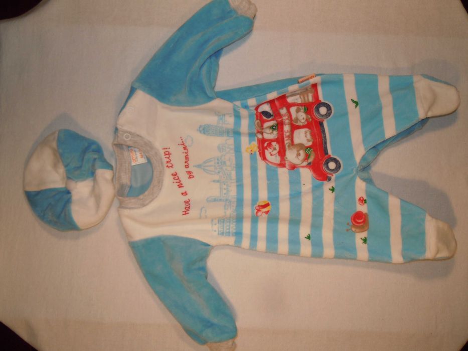 Salopeta pentru copii, Armini baby, poliester, albastru, 6-12 luni