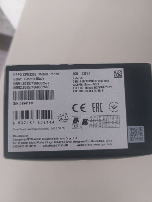 Oppo Reno 7 в хорошем состоянии