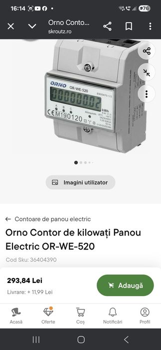 Contor orno trifazic