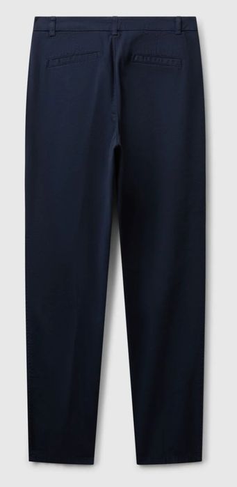 Тъмносин памучен панталон benetton