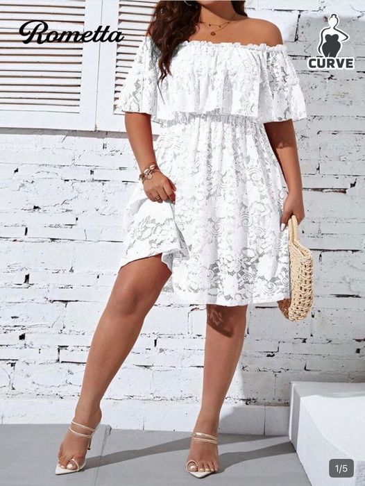 Бяла рокля от Shein