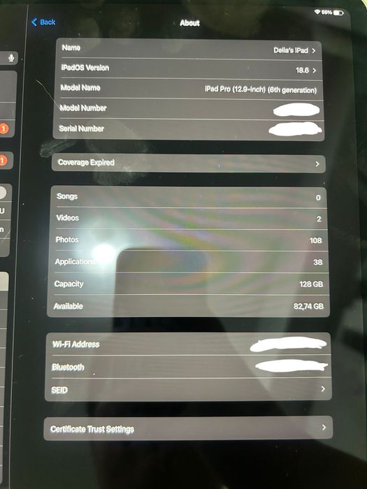 Vand Ipad Pro 12.9 inch (6th generation 2022) Wifi + Cellular - 128GB