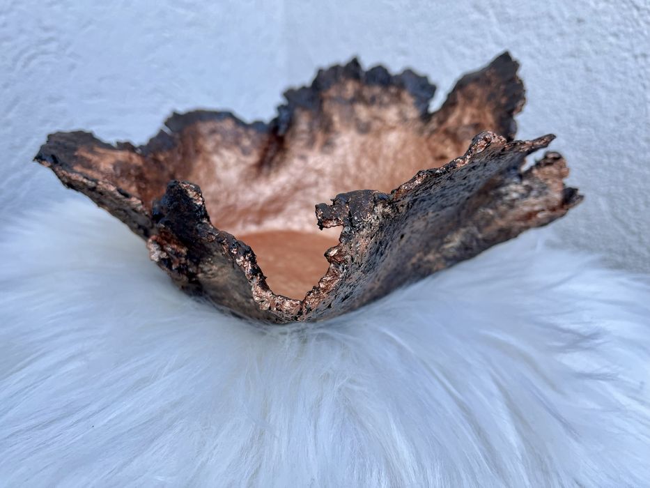 Bol decorativ handmade, handpainted