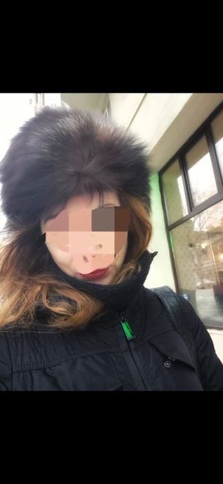Caciula din blana naturala de vulpe polara