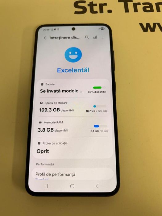 Telefon Samsung S23, Dual SIM, 8GB RAM, 128GB, Phantom Black -T-