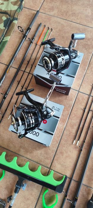 2 Lansete Feeder Reglabile 3,60m-4,10,2 Mulinete 6000,Senzori,Geanta