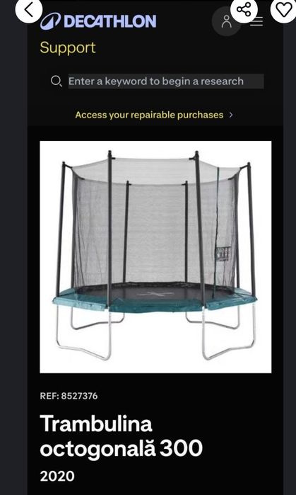 Trambulina decathlon 240 diametru