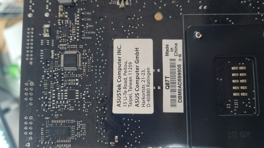 Placa De Baza Mini ITX: Asus Q87T - Gen 4 Socket 1150 - Necesita Alim