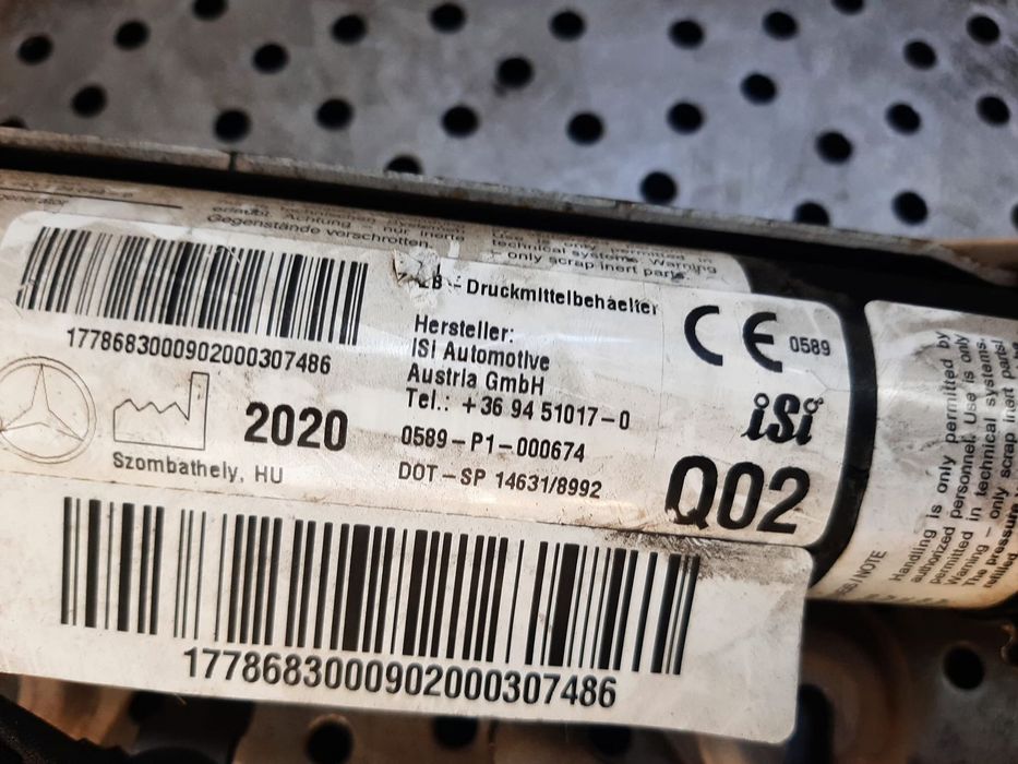 capsa pirotehnica protectie pietoni mercedes a-class  w177  0589-p1-000674