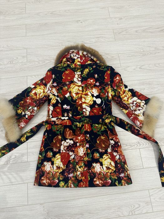 Пальто с мехом лисы