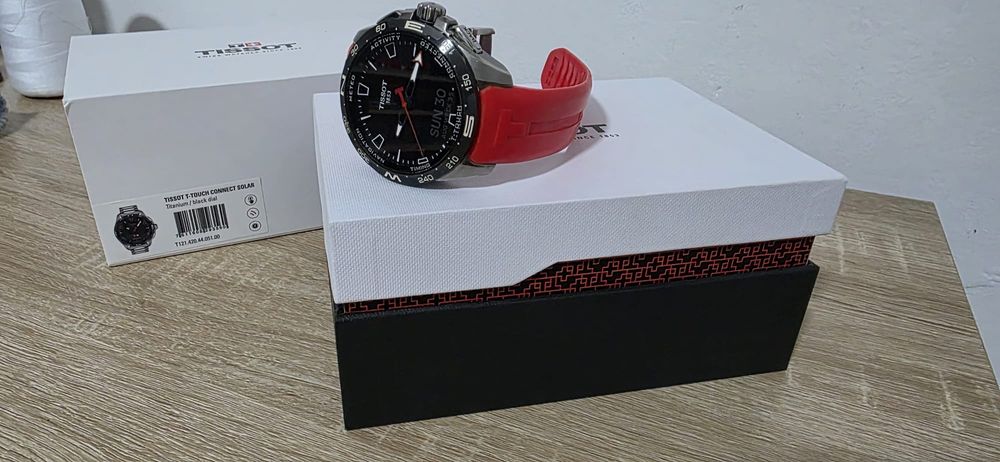 Tissot T Touch Coonect Titanium full box 2 bratari