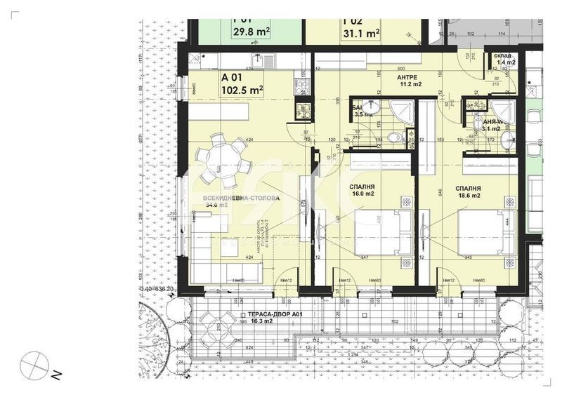 Продава се Тристаен апартамент в София, Малинова долина - 115 кв.м за 1242 €/кв.м - Снимка #1
