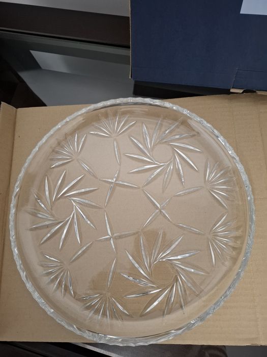 Platou cristal Bohemia si fructiera Bohemia