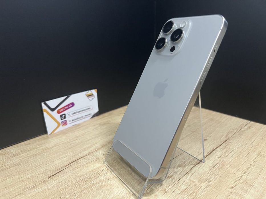 Iphone 15 Pro Max 256Gb Natural Titanium Second-Hand 3 ani garanție, T