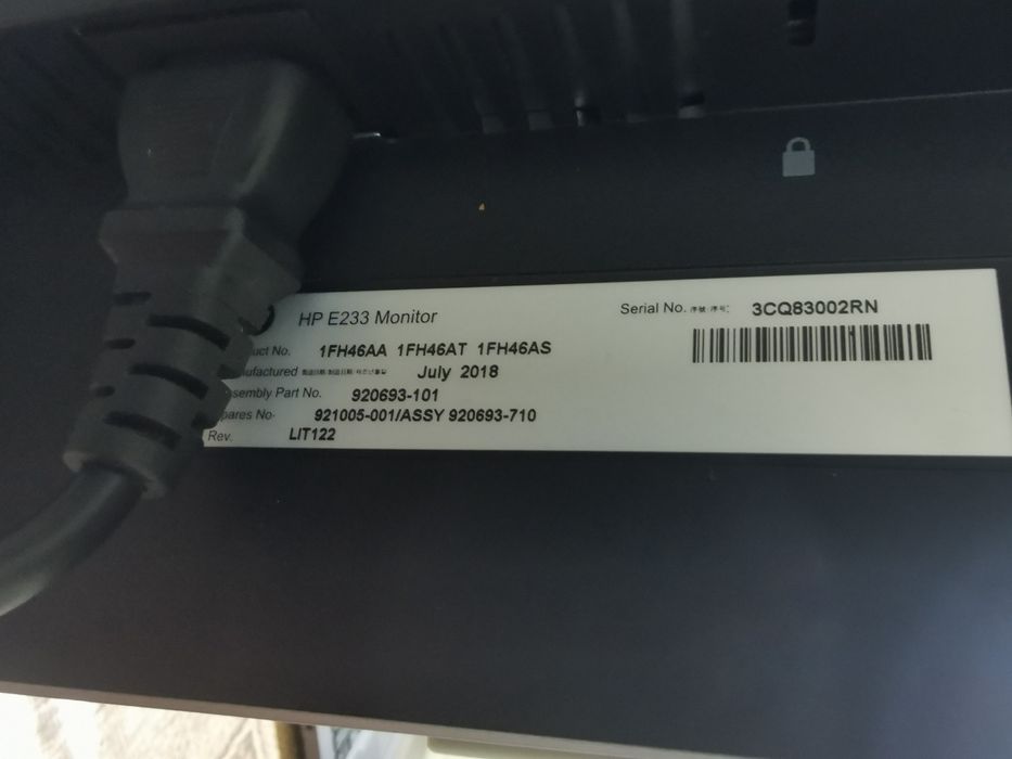 MONITOR HP e233 led IPS FullHD hdmi dp vga