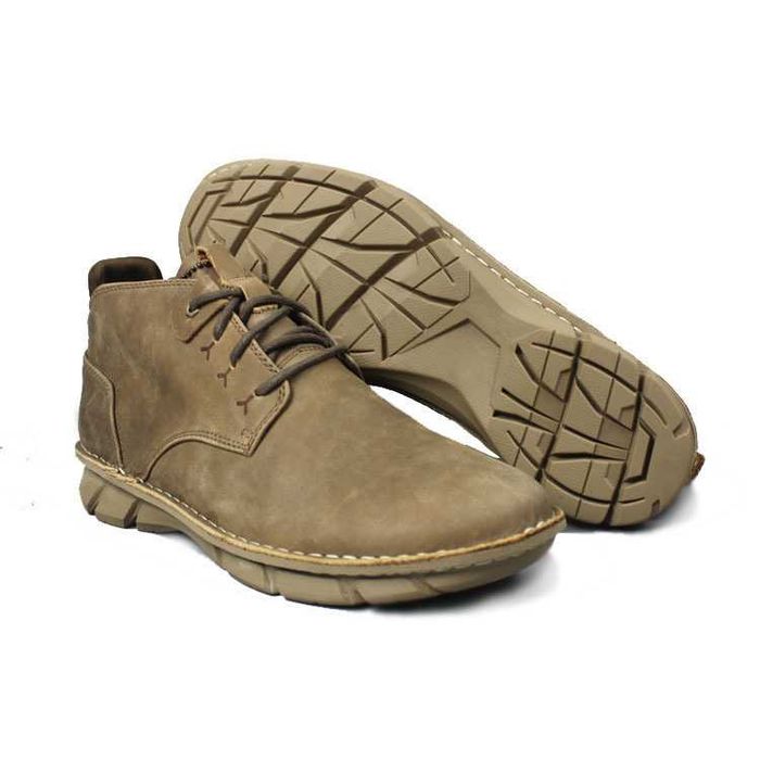 Кожаные мокасины борцовки CAT Emanate 2 khaki [39-44]