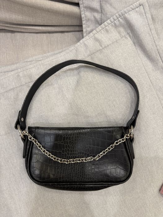 Чанта синя и черна