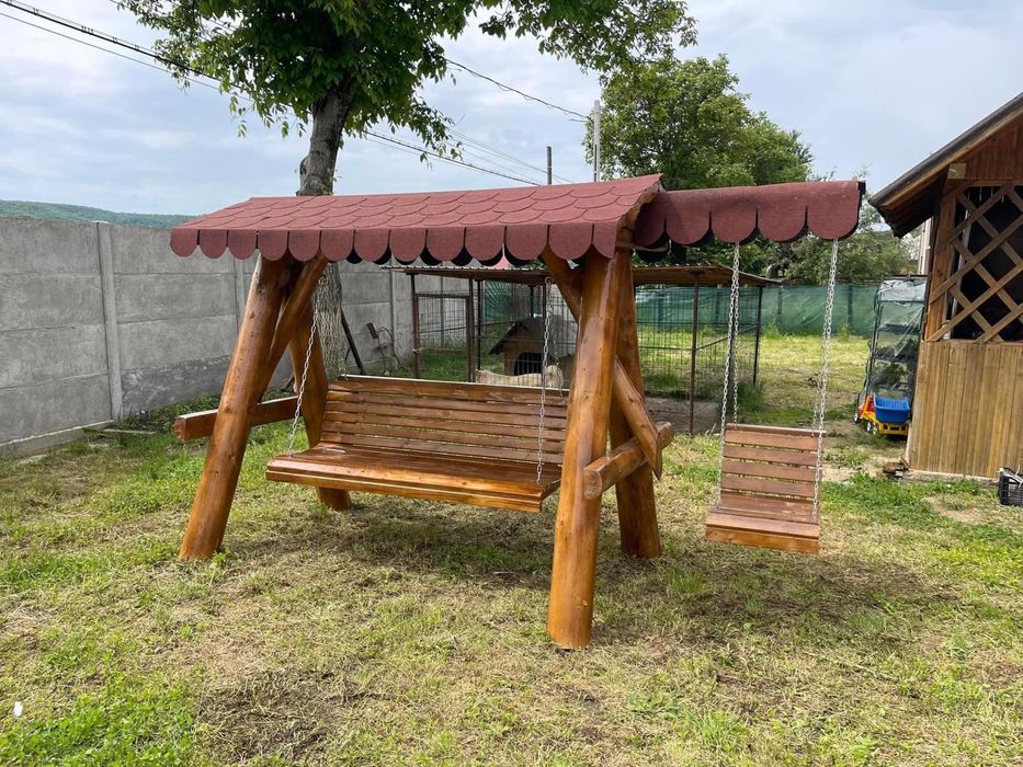 Leagan rustic din lemn / balansoar lemn