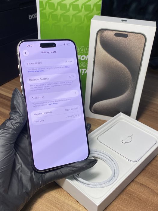 iPhone 15 Pro Max • 256 GB • Natural Titanium