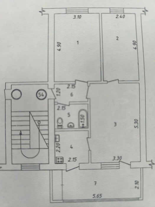 Продаётся квартира 3/2/4 ТТЗ-1 Среднее состояние 68м2 Балкон2х6 Кирпич